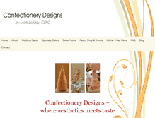 Tablet Screenshot of confectionerydesigns.net